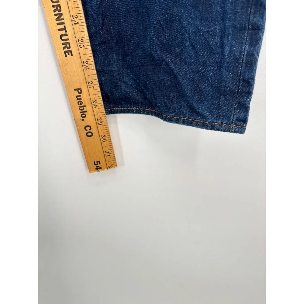 Levis 501 Mens 38x31 Y2K Style Clean Indigo Blue Denim Skater-Loose Fit